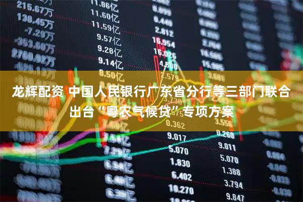 龙辉配资 中国人民银行广东省分行等三部门联合出台“粤农气候贷”专项方案